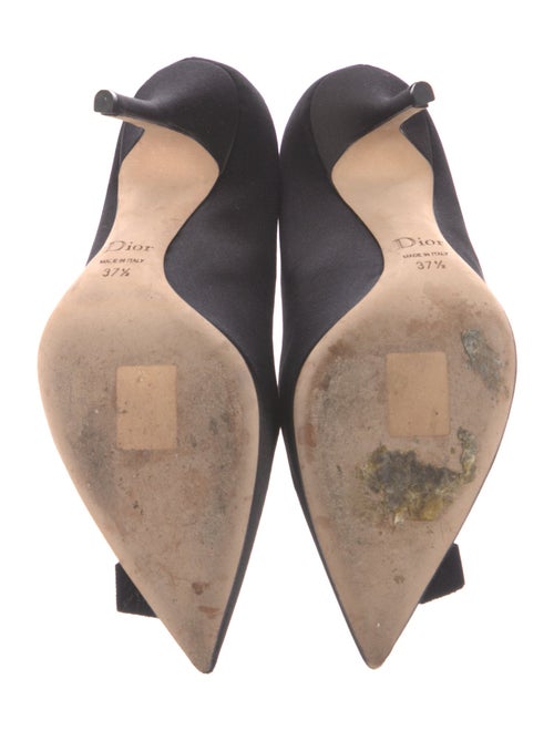 Christian Dior Satin Bow Accents Pumps