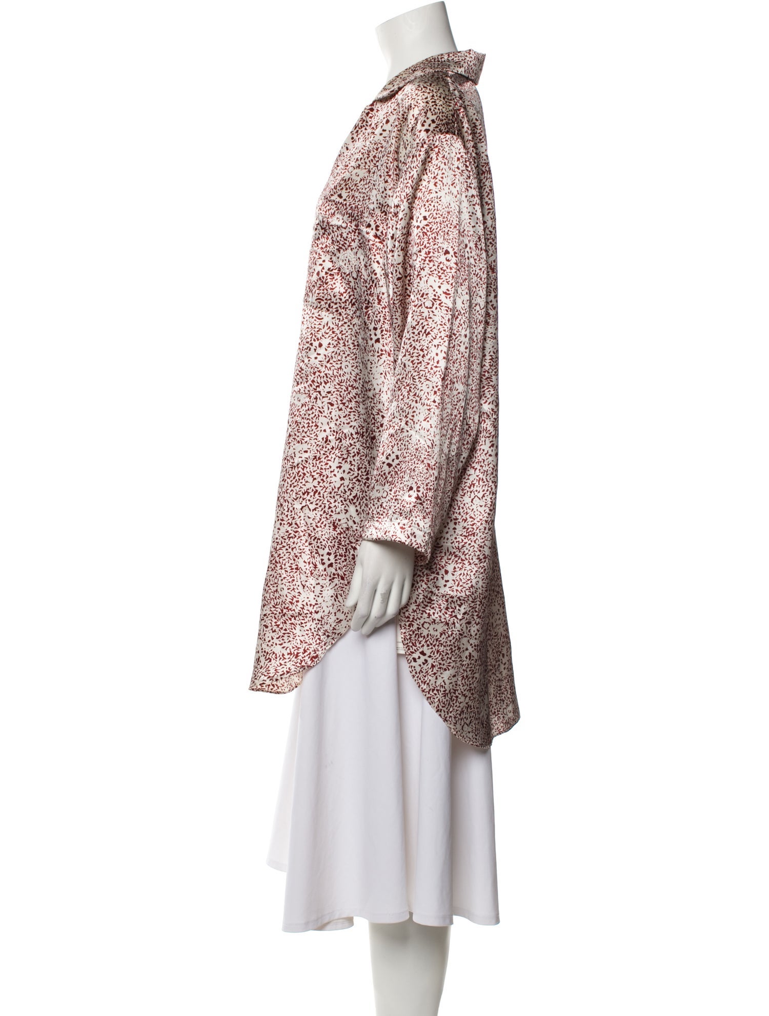 Christian Dior Animal Print Long Sleeve Tunic