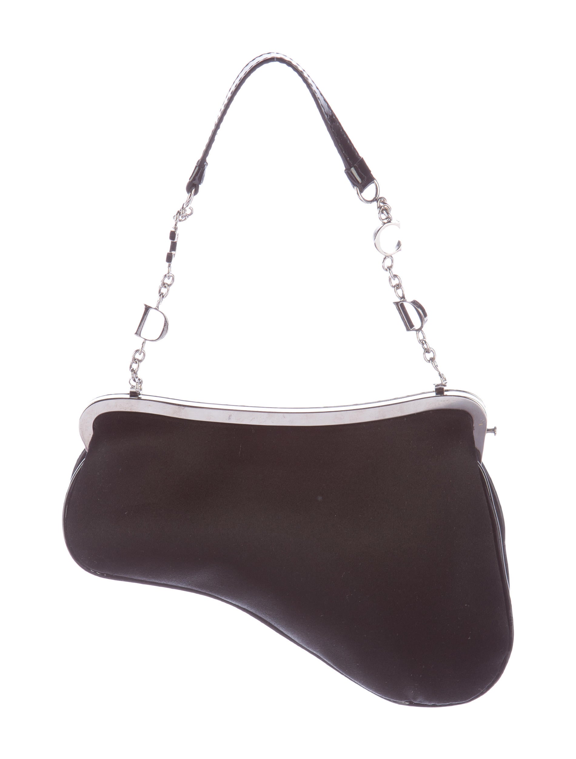 Christian Dior Satin Mini Saddle Bag Handbags CHR46472 The RealReal