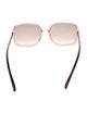 Christian Dior Square Tinted Sunglasses