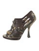 Christian Dior Snakeskin Printed T-Strap Pumps