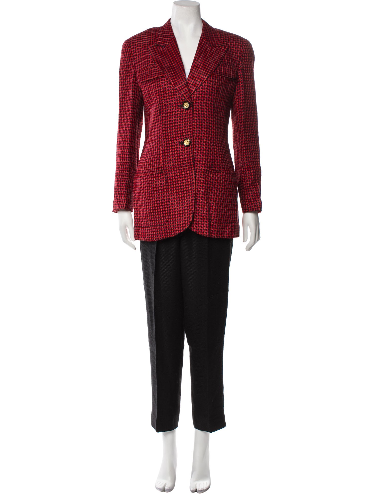 Christian Dior Houndstooth Print Pantsuit
