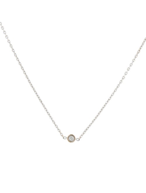 Christian Dior 18K Diamond Mimioui Solitaire Pendant Necklace