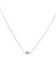 Christian Dior 18K Diamond Mimioui Solitaire Pendant Necklace