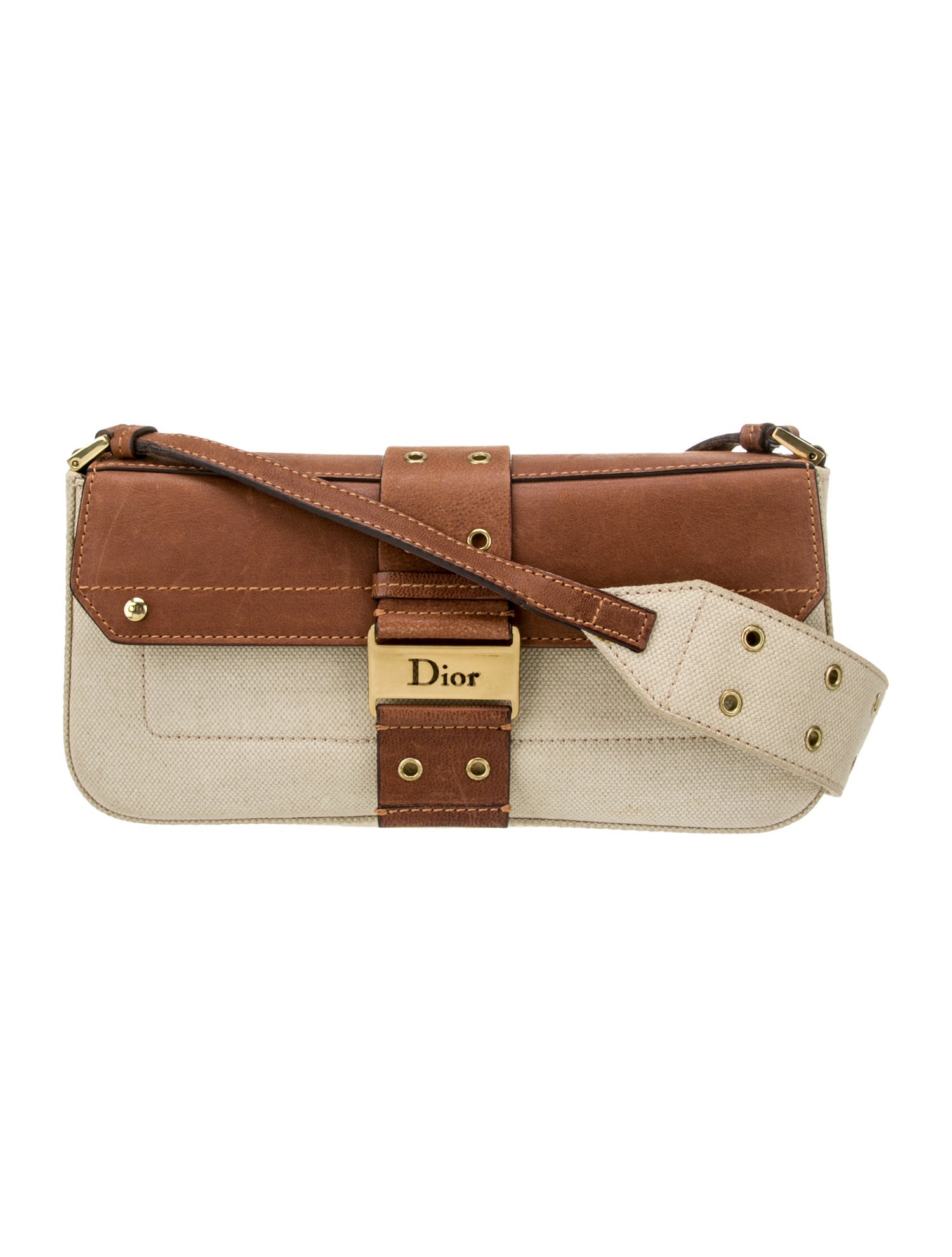 Christian Dior Canvas Street Chic - Brown Shoulder Bags, Handbags