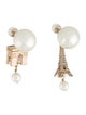 Christian Dior Faux Pearl Tribales Earrings w/ Plan de Paris Gift Box