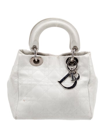 Christian Dior Handle Bags Cannage Lady Small Vintage