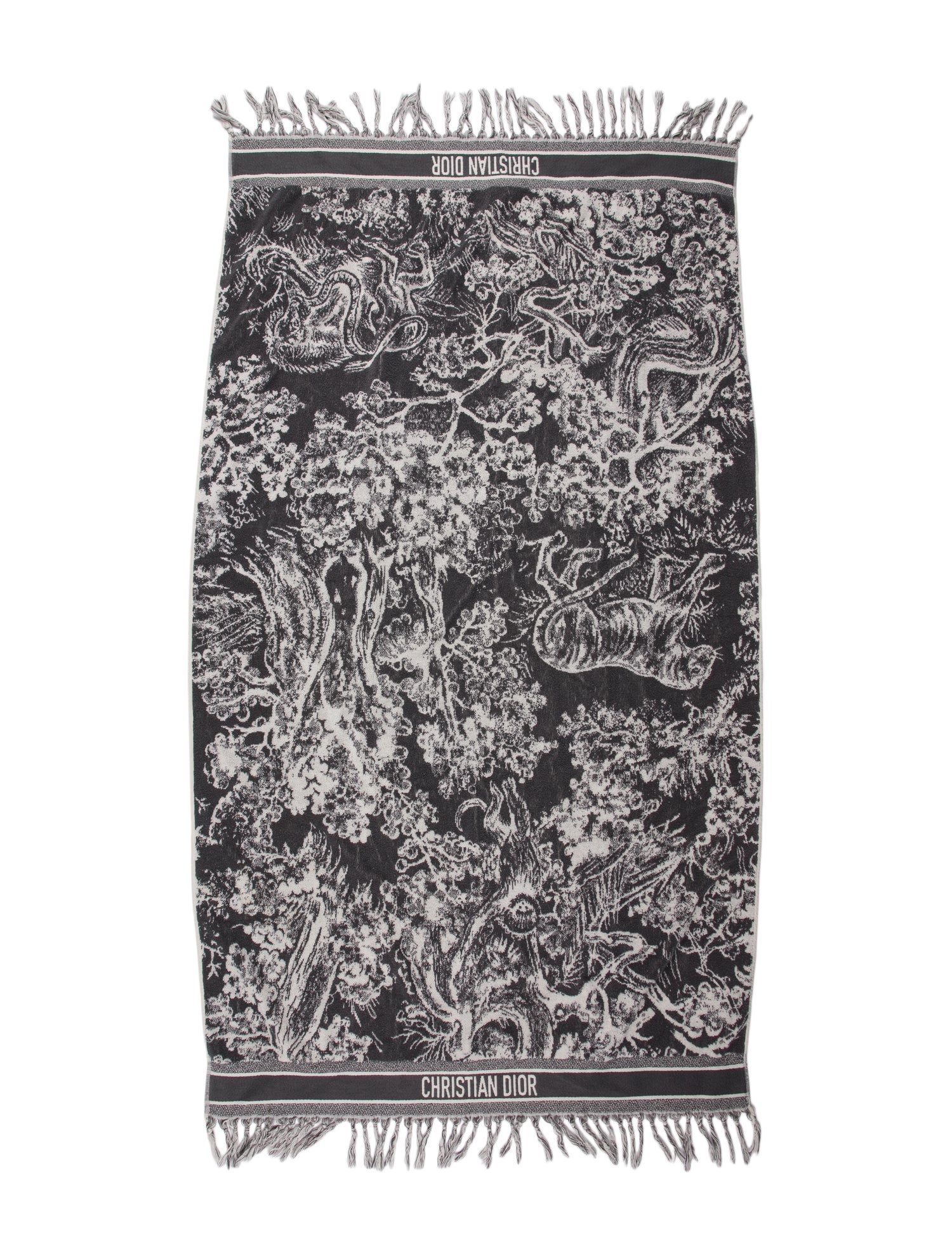 Christian Dior Toile de Jouy Reverse Beach Towel