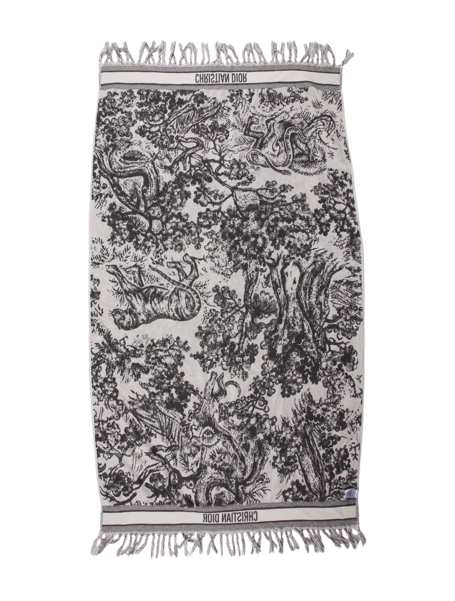 Christian Dior Toile de Jouy Reverse Beach Towel