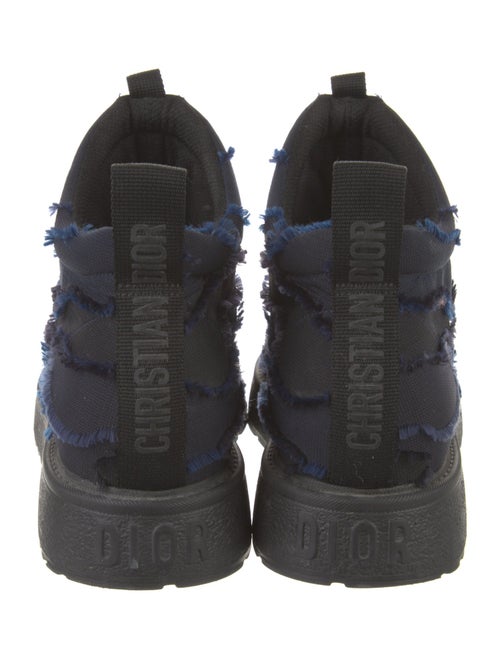 Christian Dior Raw-Edge Trim Lace-Up Boots