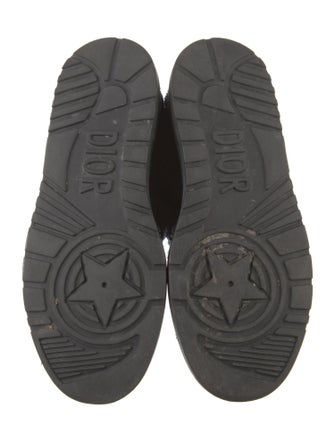 Christian Dior Raw-Edge Trim Lace-Up Boots