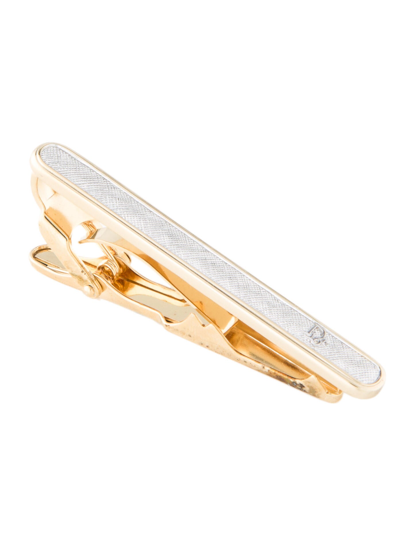 Christian Dior Vintage Two-Tone Tie Clip