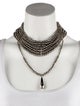 Christian Dior Vintage John Galliano Masai Beaded Choker Necklace