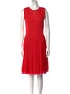 Christian Dior Crew Neck Knee-Length Dress
