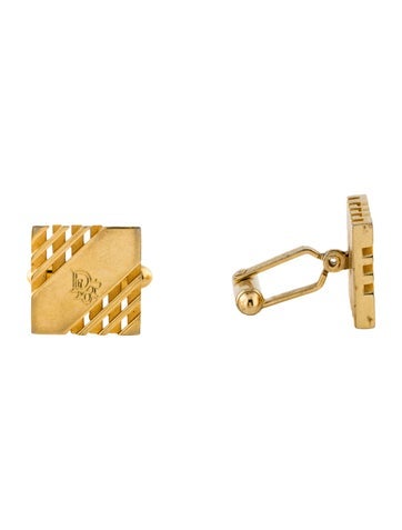 Christian Dior Vintage Logo Cufflinks
