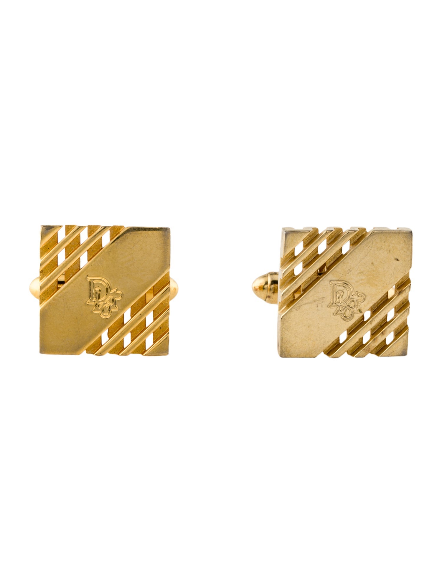 Christian Dior Vintage Logo Cufflinks