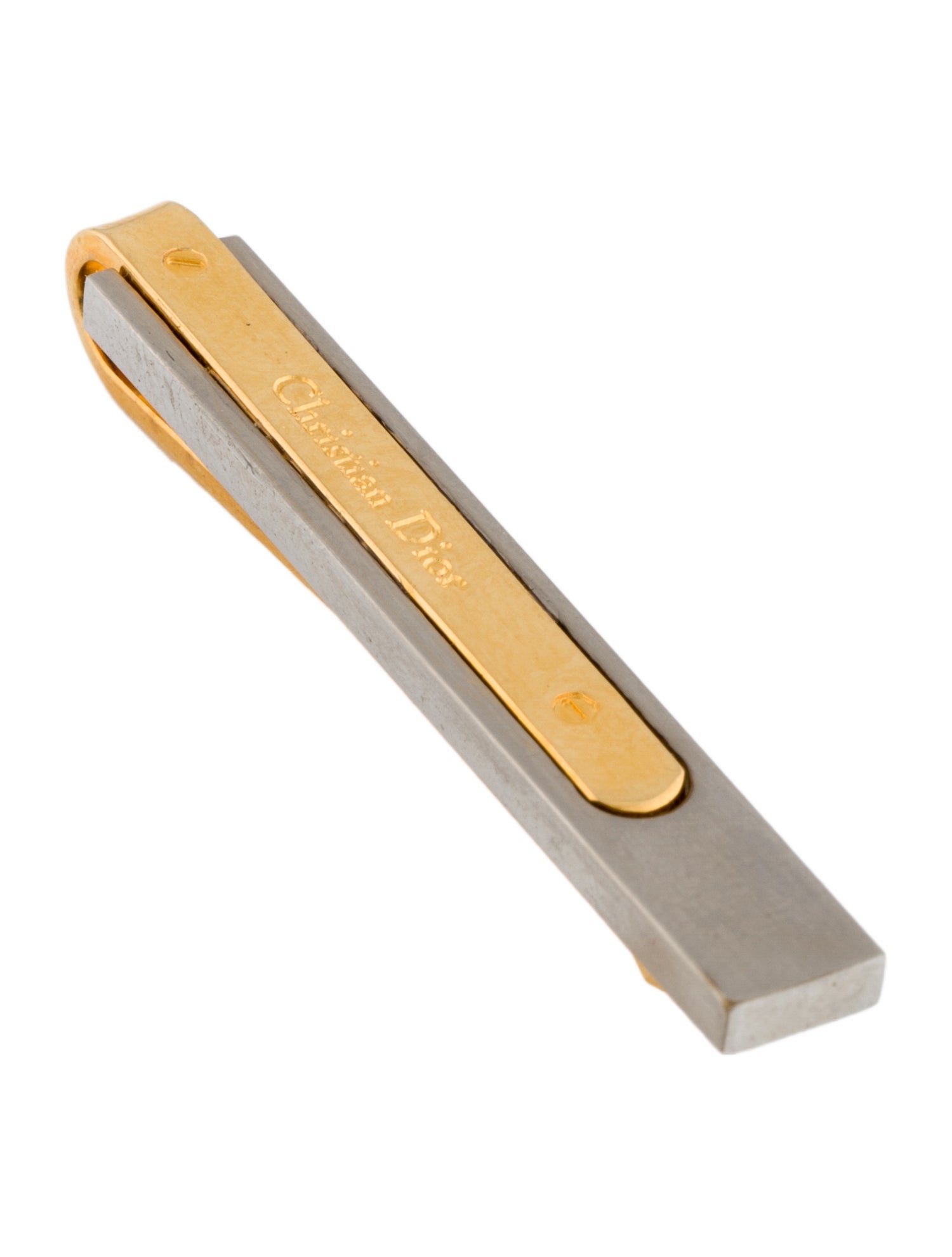 Christian Dior Vintage Two-Tone Tie Bar