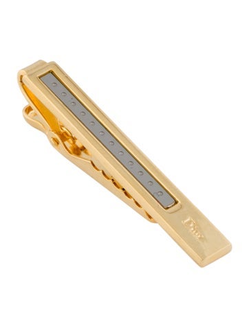 Christian Dior Tie Pins and Clips Two-Tone Clip
