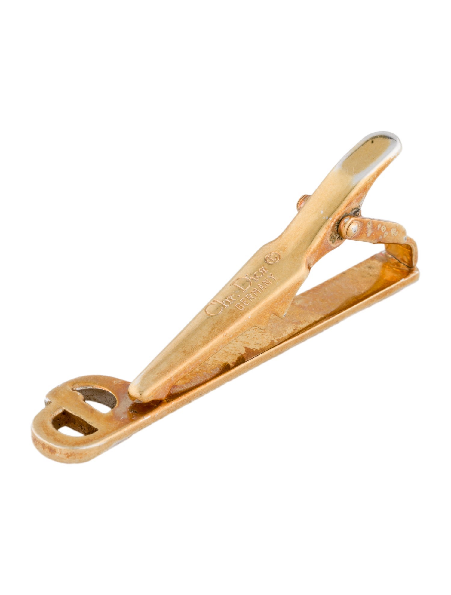 Christian Dior Vintage CD Tie Clip