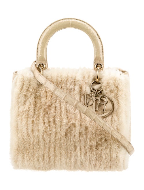 Christian Dior Mink Lady Dior Medium