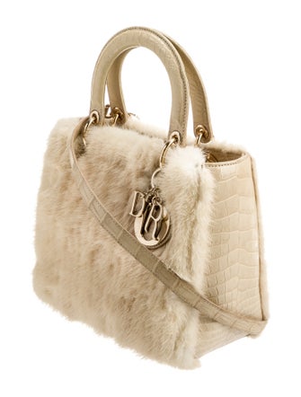 Christian Dior Mink Lady Dior Medium