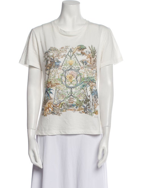 Christian Dior Graphic Print Crew Neck T-Shirt