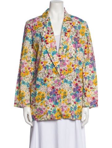 Christian Dior Jackets Floral Print Blazer L