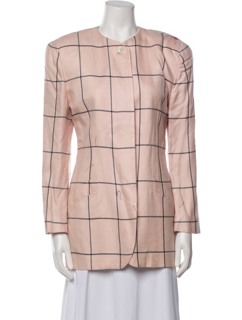 Christian Dior Plaid Print Coat