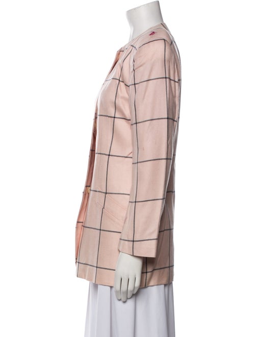 Christian Dior Plaid Print Coat