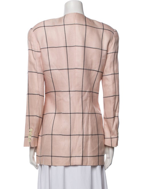 Christian Dior Plaid Print Coat