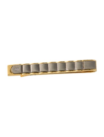 Christian Dior Vintage Two-Tone Logo Tie Clip