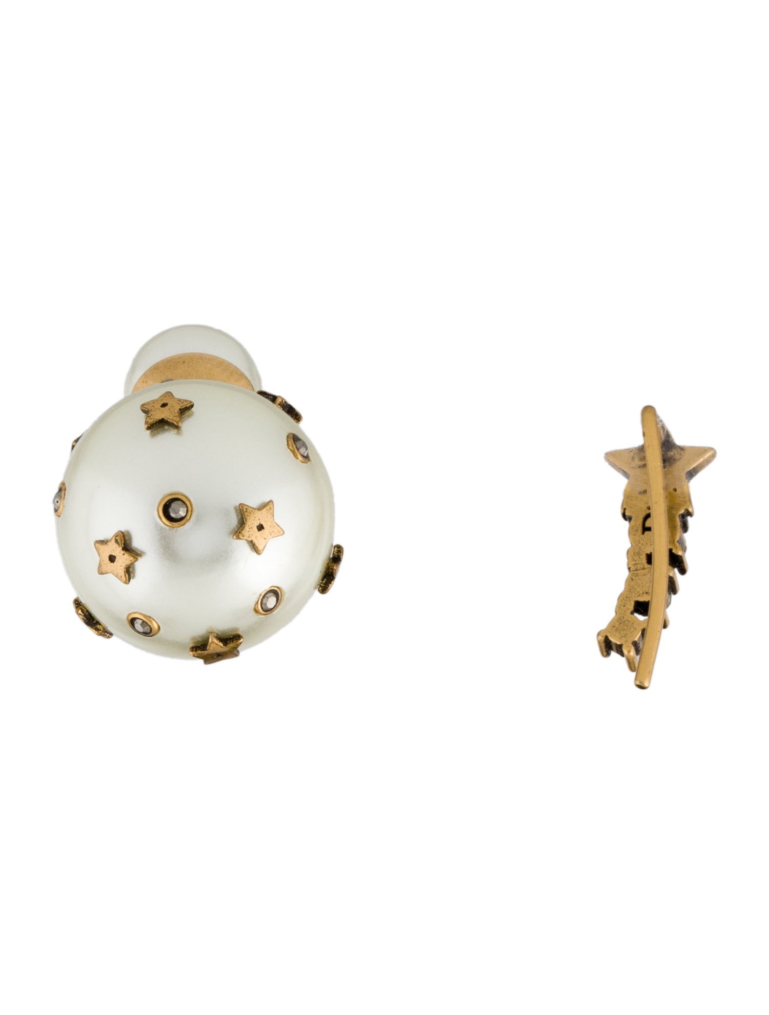 Christian Dior Asymmetrical Tribales Earrings