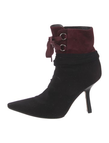 Christian Dior Boots Colorblock Pattern Lace-Up Us8.5, It38.5 | 8.5