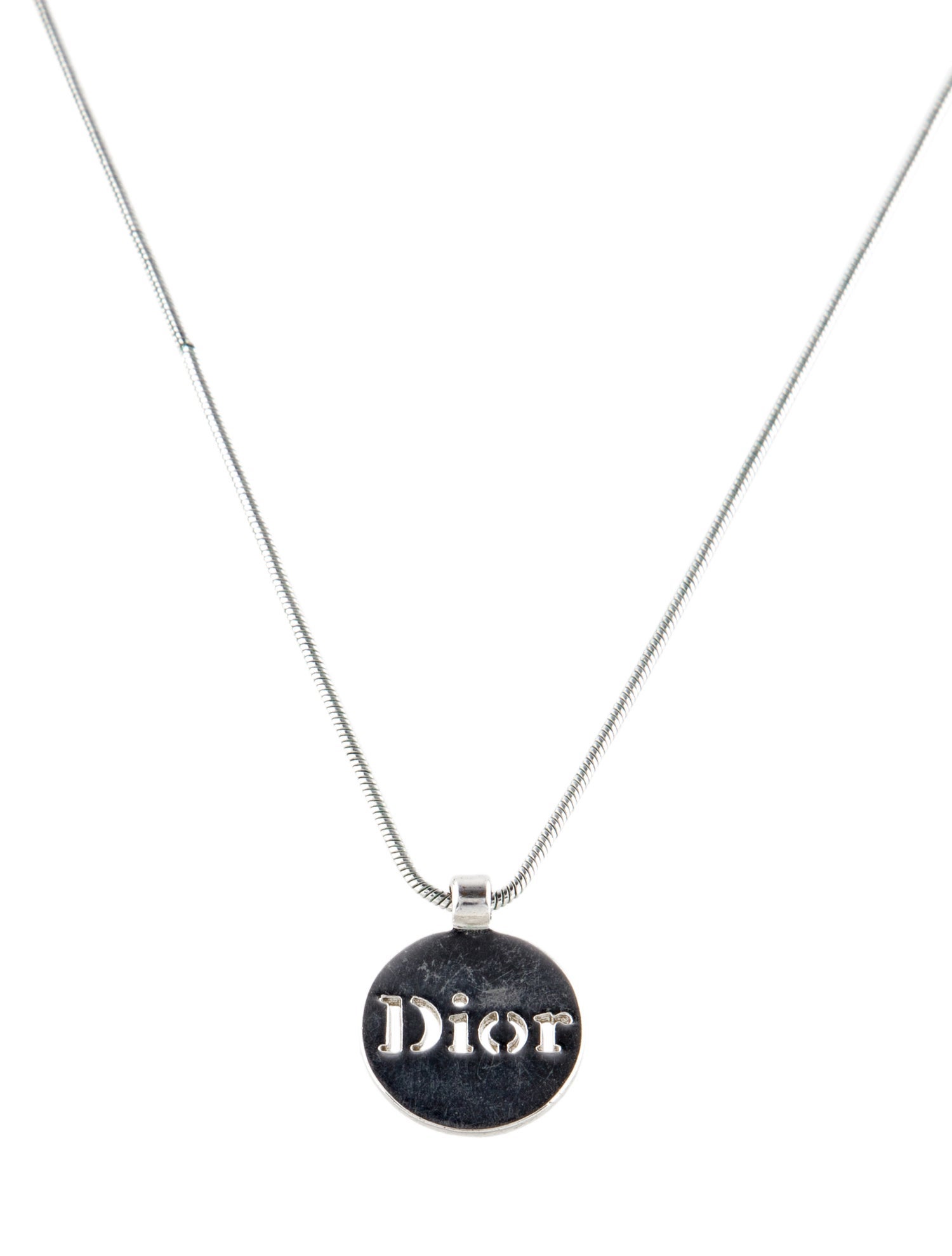 Christian Dior Vintage 'DIOR' Pendant Necklace