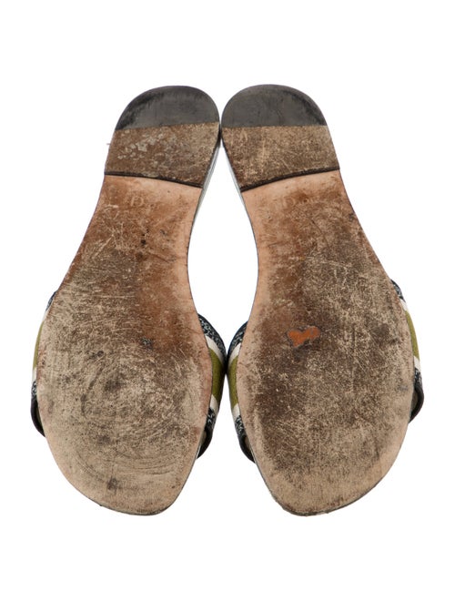 Christian Dior Canvas Printed Slides