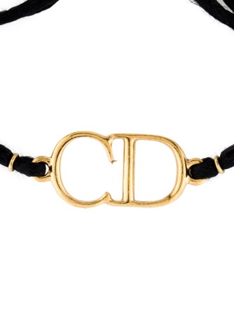 Christian Dior CD Cord Wrap Bracelet