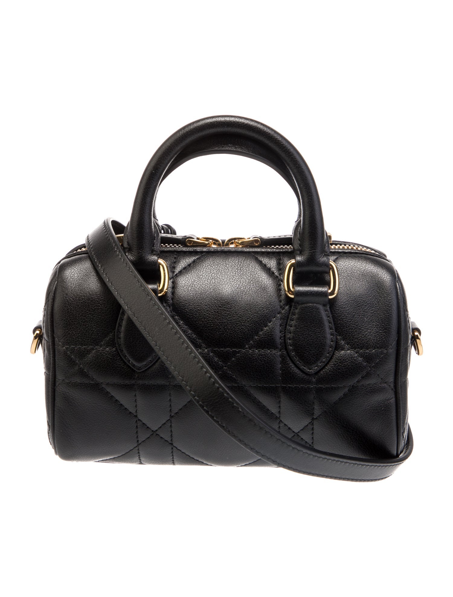 再値下げ！新品同様　Dior Groove 17 Nano Christian Dior Cannage Dior Groove 17 w/ Strap Nano 2024 - Black