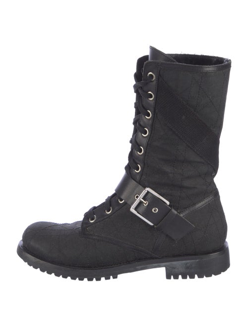 Christian Dior Canvas Combat Boots