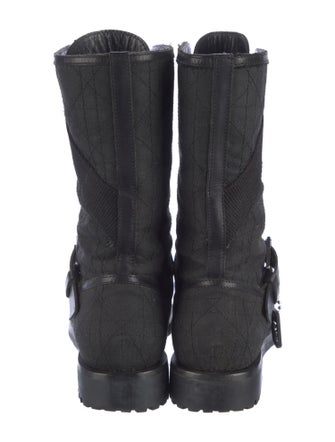 Christian Dior Canvas Combat Boots