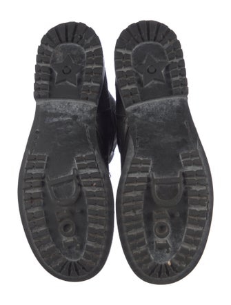 Christian Dior Canvas Combat Boots