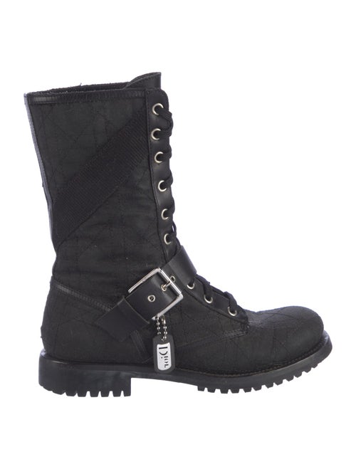 Christian Dior Canvas Combat Boots
