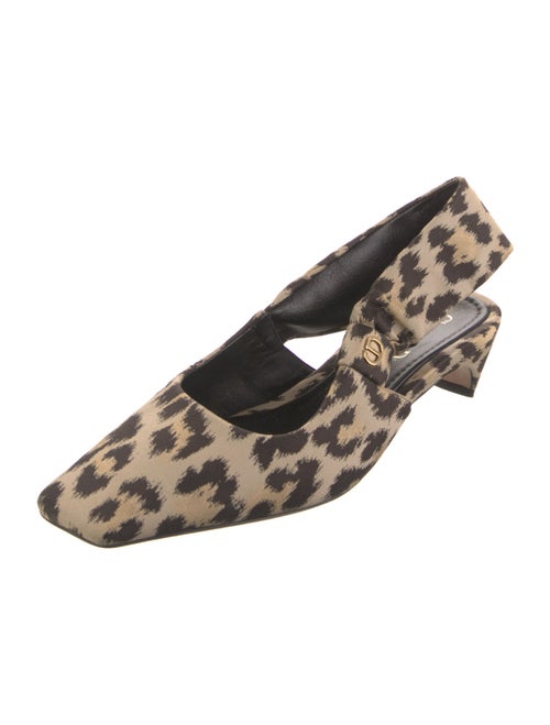 Christian Dior Animal Print Slingback Pumps