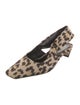 Christian Dior Animal Print Slingback Pumps