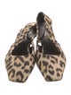 Christian Dior Animal Print Slingback Pumps