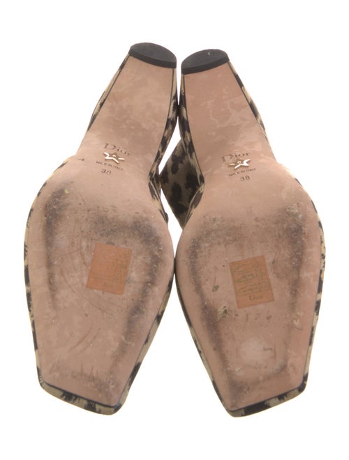 Christian Dior Animal Print Slingback Pumps