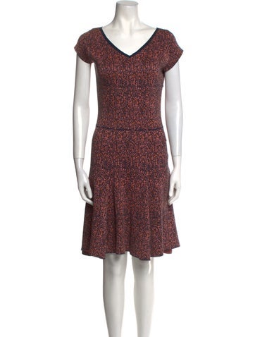 Christian Dior Dresses Printed Knee-Length Dress Us10, Fr42 | L