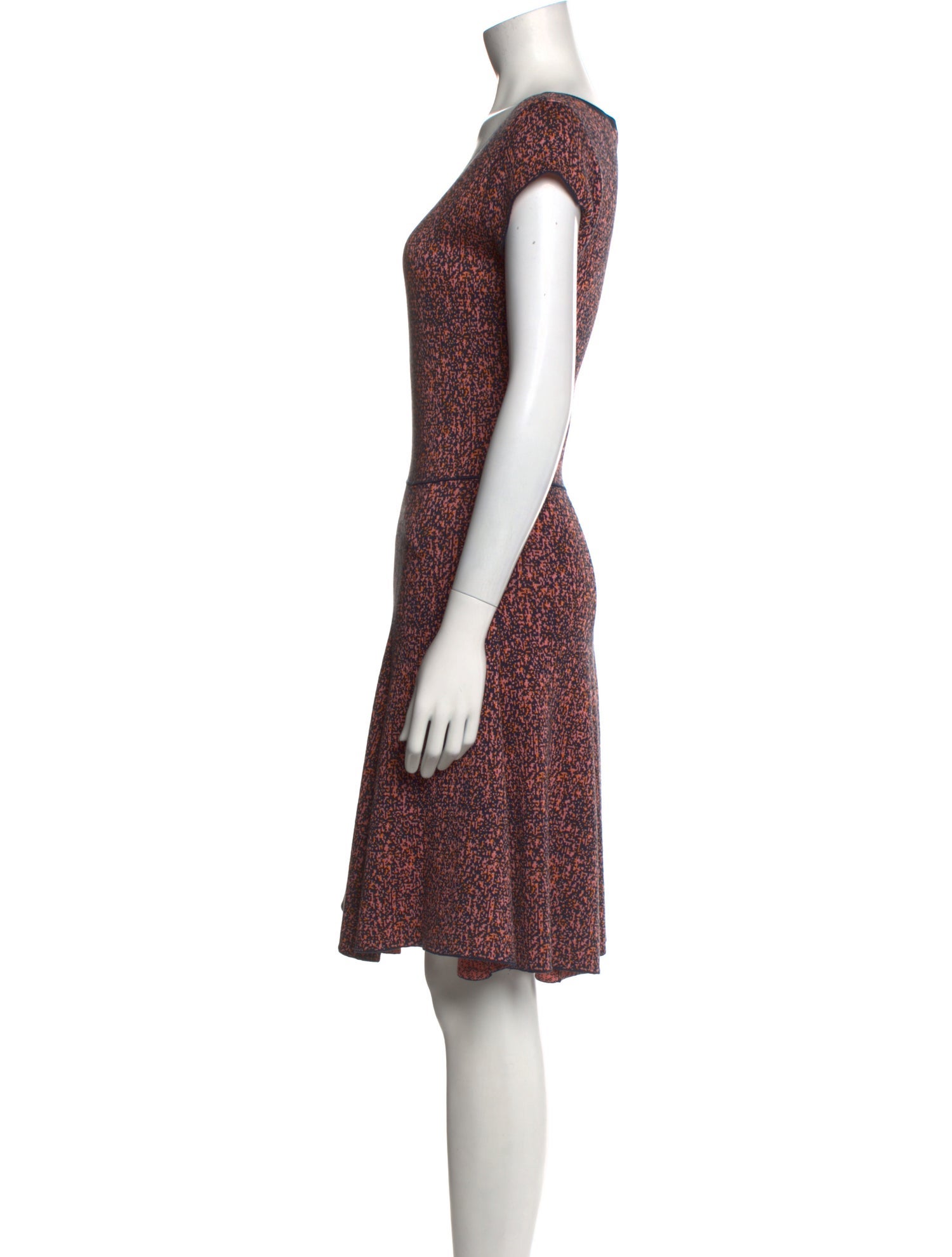 Christian Dior Printed Knee-Length Dress