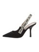 Christian Dior Velvet Slingback Pumps