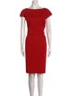 Christian Dior Bateau Neckline Knee-Length Dress