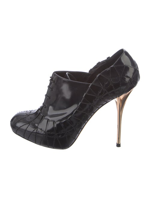 Christian Dior Patent Leather Lace-Up Boots